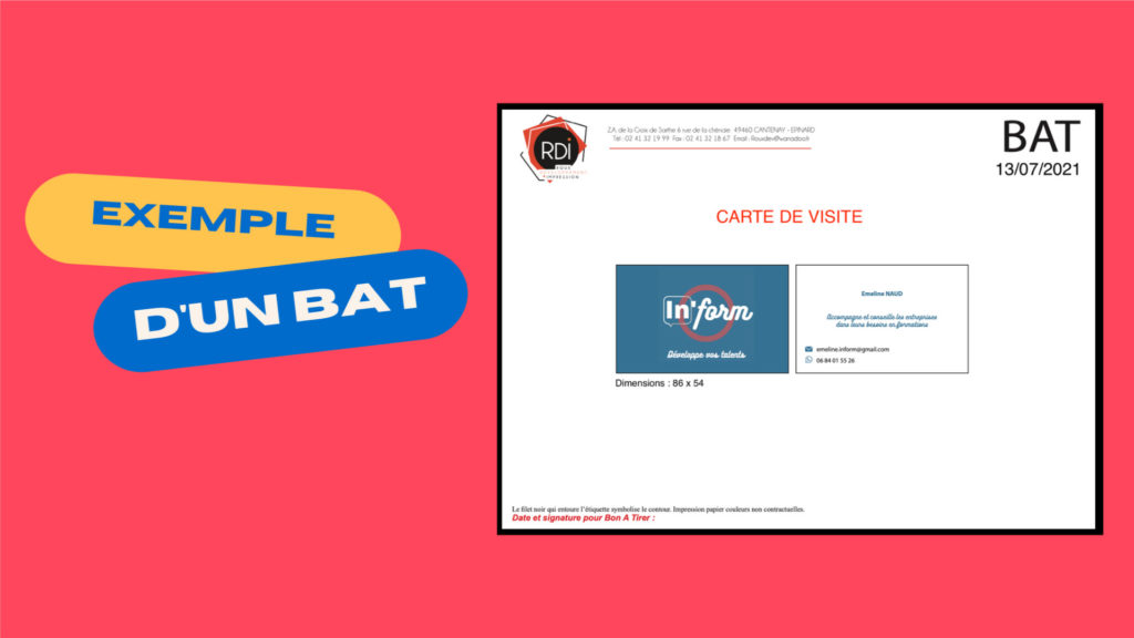 BAT (Bon à tirer) tout savoir Roux Développement Impression