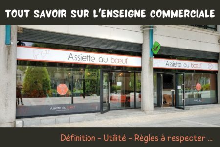 règles à respecter enseigne commerciale