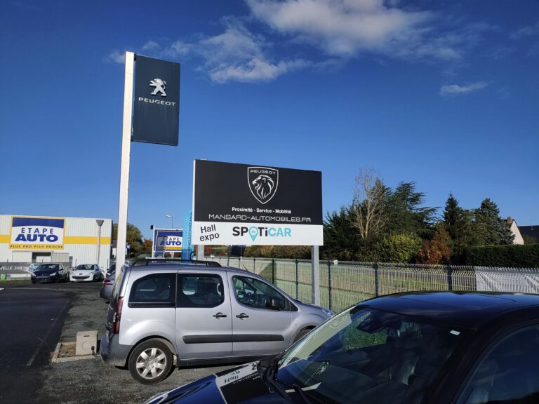 Changement enseigne Peugeot Mansard